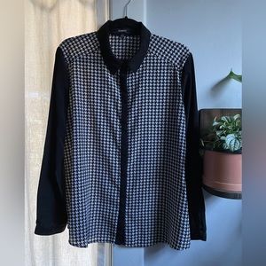 Houndstooth button down